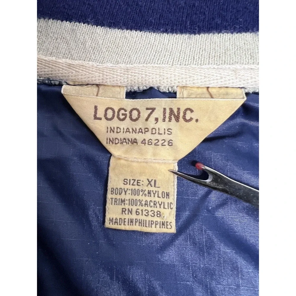 Vintage 70s 80s University of Michigan 1/4 Zip Windbreaker Jacket Size XL Logo 7